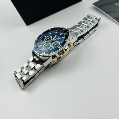 Bulova Marine Star 98B400 Men's Blue Dial Stainless Chronograph