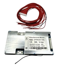 13S BMS 48V  Battery Management System PCB Protection ( ZY64125-13S ) 50A Li-ion