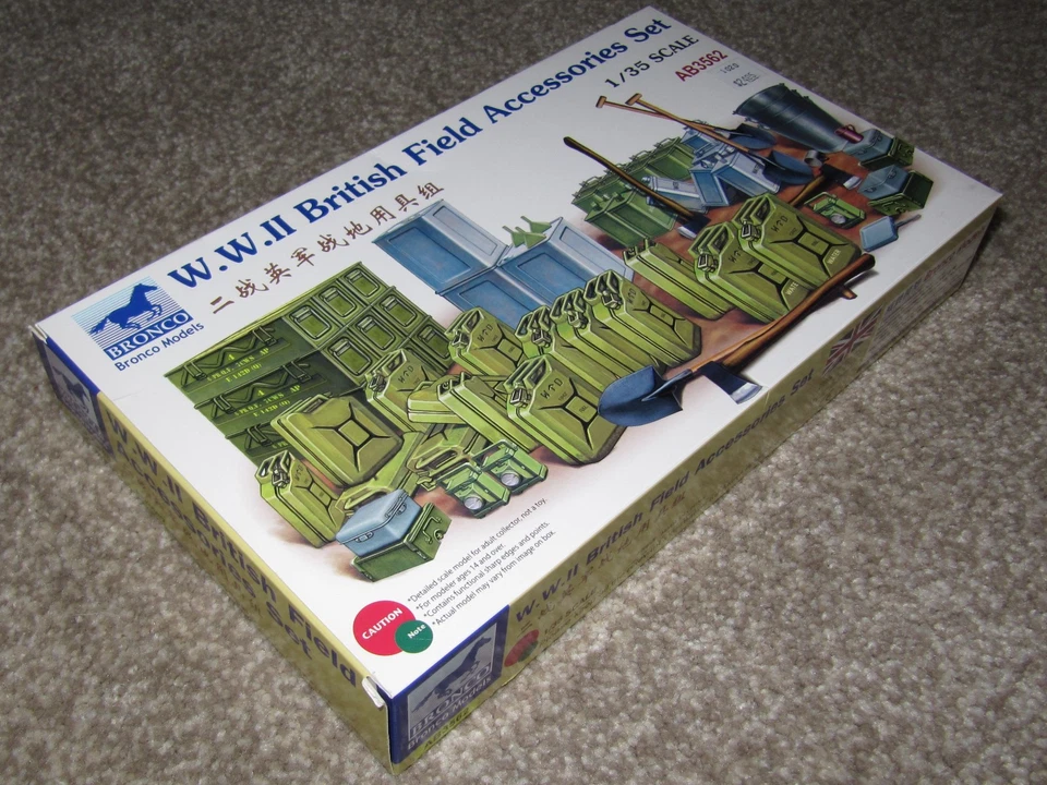 1/35 Bronco Models W.W.II British Field Accessories Set Kit No. AB3562 - Image 4 of 4