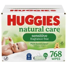 Huggies Natural Care Sensitive Unscented Baby Wipes (Select Count)