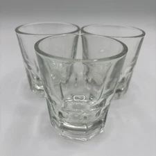 Set Of 3 Vintage Libbey 4.5 oz Heavy Rocks Glass