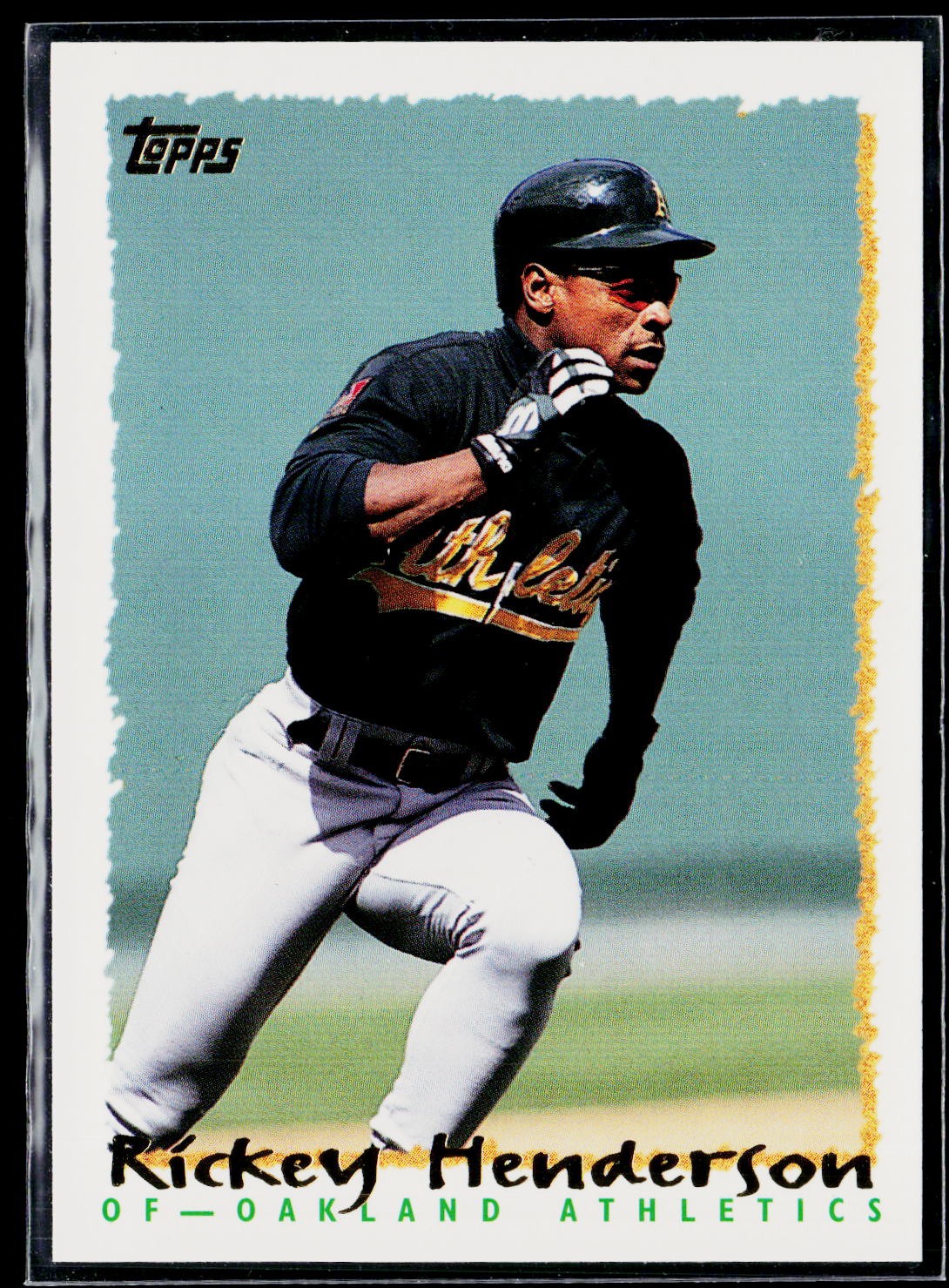 Rickey Henderson #559 Baseball Cards 1995 Topps trading card — raw and PSA graded price guide