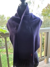 Polo Ralph Lauren Deep Purple/Blue Men s Scarf 100 Lambswool