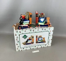 NIB Enesco Charming Tails "FRIENDS CAN BE FOUND BETWEEN ADVENTURE AND LOVE"