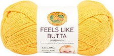 Lion Brand Feels Like Butta Yarn-Yellow - 3 Pack