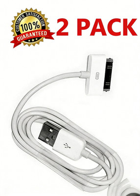 2X 30 pin USB Charging Data/Sync Cable for Apple ipod classic / nano 4/5/6