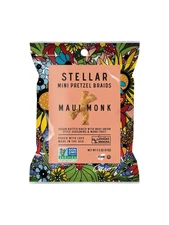 4-Pack Stellar Pretzel Braids Maui Monk 1.5oz | Vegan Snack Made in USA
