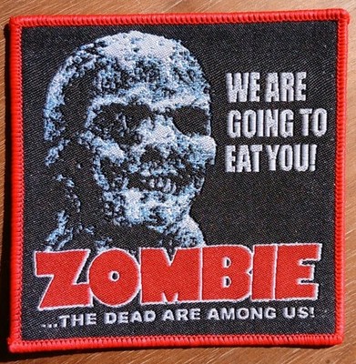 Zombie 1979 Lucio Fulci Custom Patch HORROR MOVIE FILM Worms Dead Are Among US