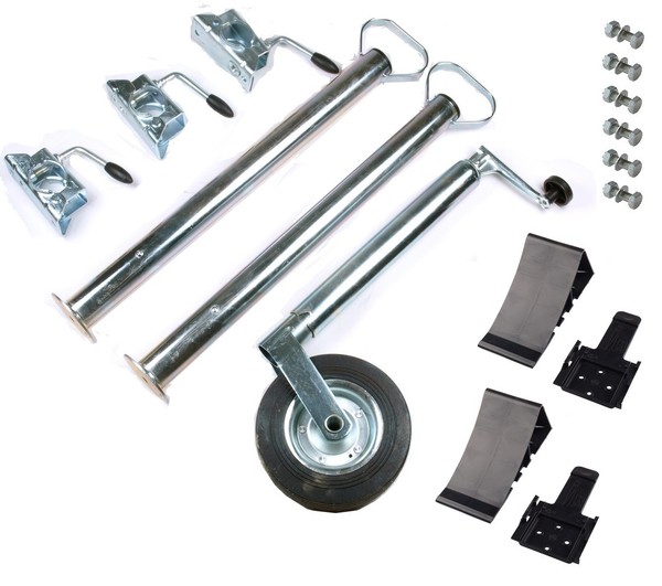 StüTzrad StüTzen Klemmhalter Keile Befestigungsmaterial AnhäNger ZubehöR Set-image