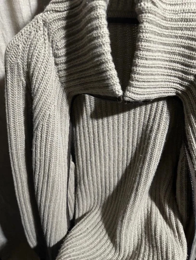 Haider Ackermann Wool Driver's Knit Sweater Beige Size M - product detail image 2