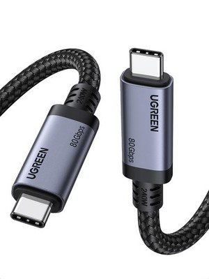 UGREEN USB C to C Cable 240W USB4 Gen4 80Gbps Premium 17K 3.3 feet, Black 