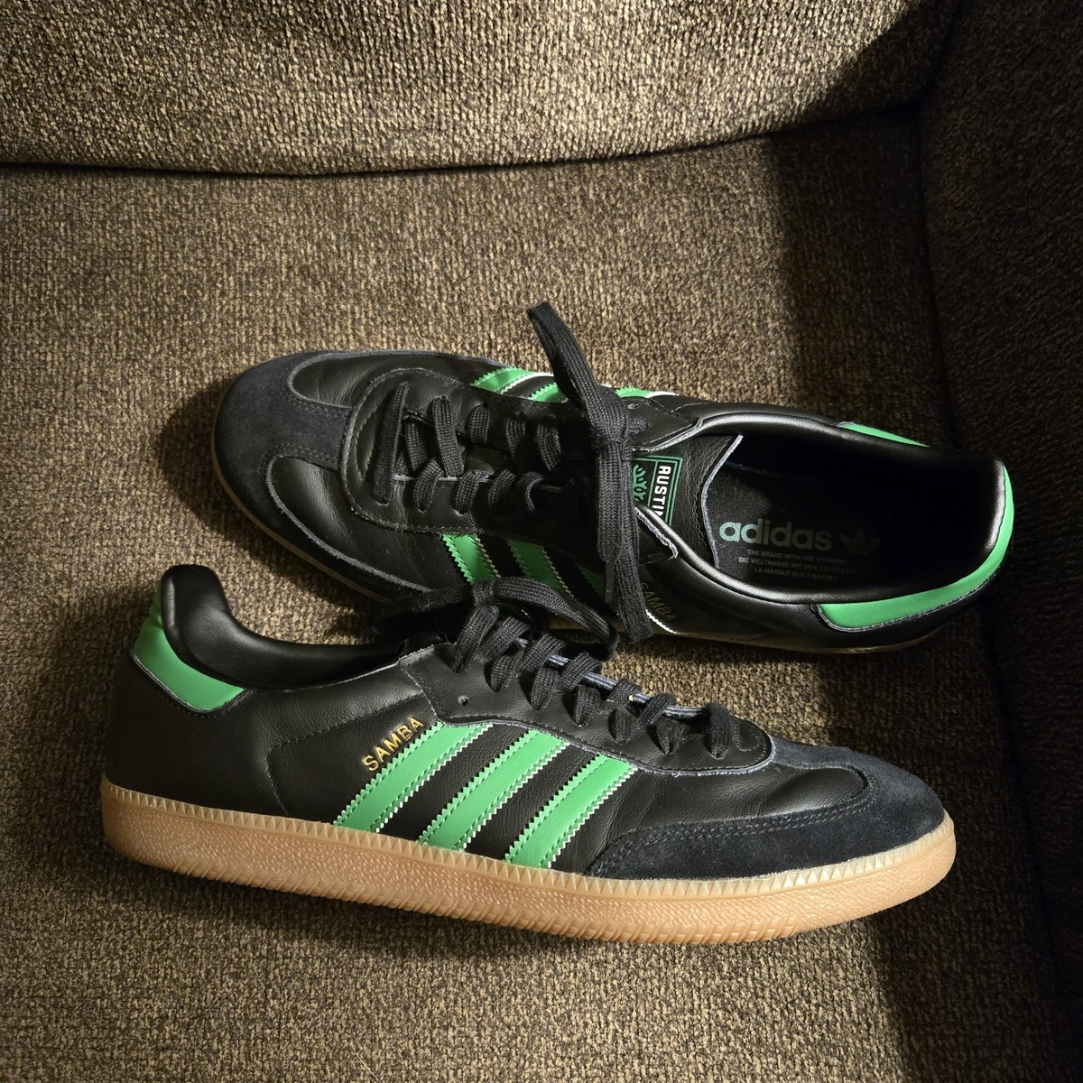 Adidas Samba MLS Team Austin FC Men\'s Size 10.5  New Black and Green Austin FC partners with Adidas to release custom shoe style  main image 3