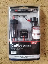 Monster iCarPlay iPod Wireless 500FM Transmitter /Charging 3.28Ft