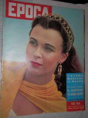 EPOCHE Claire Bloom Elsa Martinelli Akessandro Magno De Gasperi Thomas Mann di
