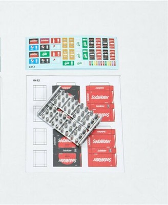 LIANG-0412 1/35 Scale Model Soda Cans & Cardboard Boxes