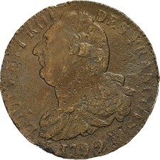 [#1049608] France, Constitution, 2 Sols, 2 sols françois, 1792 / AN 4, Lille, 2é