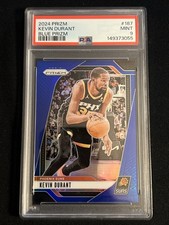 2024/25 Panini Prizm Kevin Durant Blue Prizm 171/199 #187 PSA 9 Mint Suns 