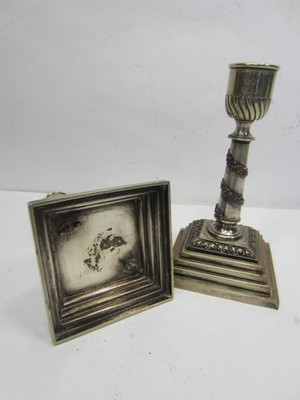 2 Antique Ornate Neo-Classic Candlesticks w/Screw on Bases