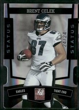 2010 Donruss Elite - Brent Celek #73 Status Black Die-Cut 24/24