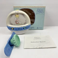 PRECIOUS MOMENTS Baby Musical Crib Light Luv n Care 2000 Box Nursery Decor