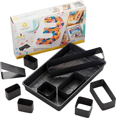 Wilton Countless Celebrations - Zahlen & Buchstaben Backform Set Kuchenform