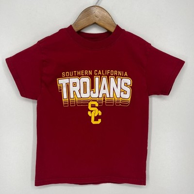 USC Trojans T-Shirt Boys Size XS Red NCAA Short Sleeve Rivalry Threads