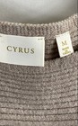 Cyrus Women's Kitten Heather Cropped Ribbed Long Sleeve Sweater Boat Neck NWT M — photo 3
