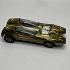 1968 Hot Wheels Redline SPLITTIN' IMAGE Gold, USA Brown Interior FAST SHIPPING