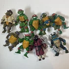 Vintage TMNT Action Figure Lot of 9 Teenage Mutant Ninja Turtles VTG assorted