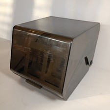 5.25 Floppy Disk Smoked Plastic Storage Organizer Dividers Vtg PC