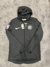 Nike Team Issue Brooklyn Nets Pregame Warmup Jacket Grey Size Large L 932507-060