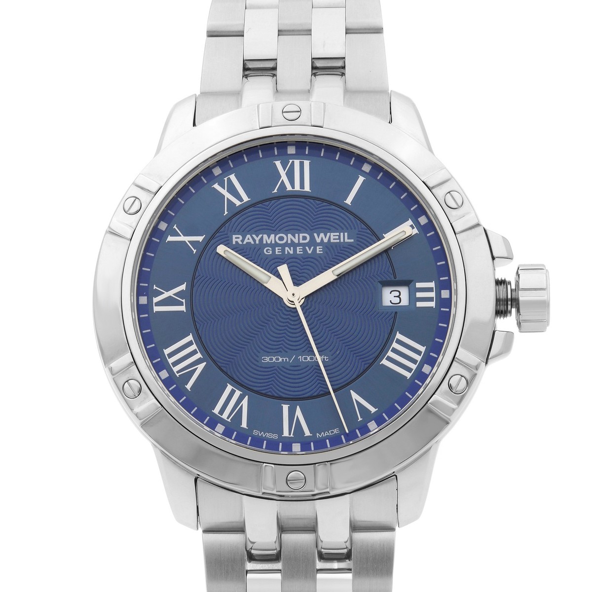 RAYMOND WEIL 自動巻　ジャンク Raymond Weil Tango 41mm Steel Blue Dial Quartz Classic Mens Watch