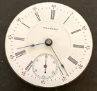 Antique 1900 Waltham PS Bartlett 1883 Pocket Watch Movement Parts/Repair 18s 17j