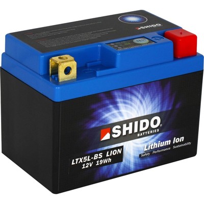 Shido Lithium Batterie LiFePO4 - Hohe Startleistung, Leicht, Langlebig, Sicher