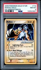 Pokemon 2005 EX Unseen Forces Raikou Star Gold Star Holo 114/115 PSA 8 on eBay