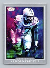 2022 SAGE Artistry #3 Arnold Ebiketie Silver Near Mint or Better