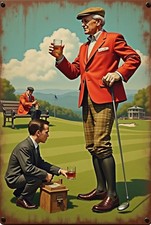 Vintage Tin Metal Signs Home Décor Thats What I Do | I Play Golf I Drink Whisky