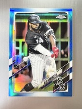 Eloy Jimenez 2021 Topps Chrome #89 Blue Refractor #’d /150 Chicago White Sox