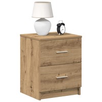 Nachttisch 2Er Set Mit 2 Schubladen Artisan Eiche 40X36X50 Cm