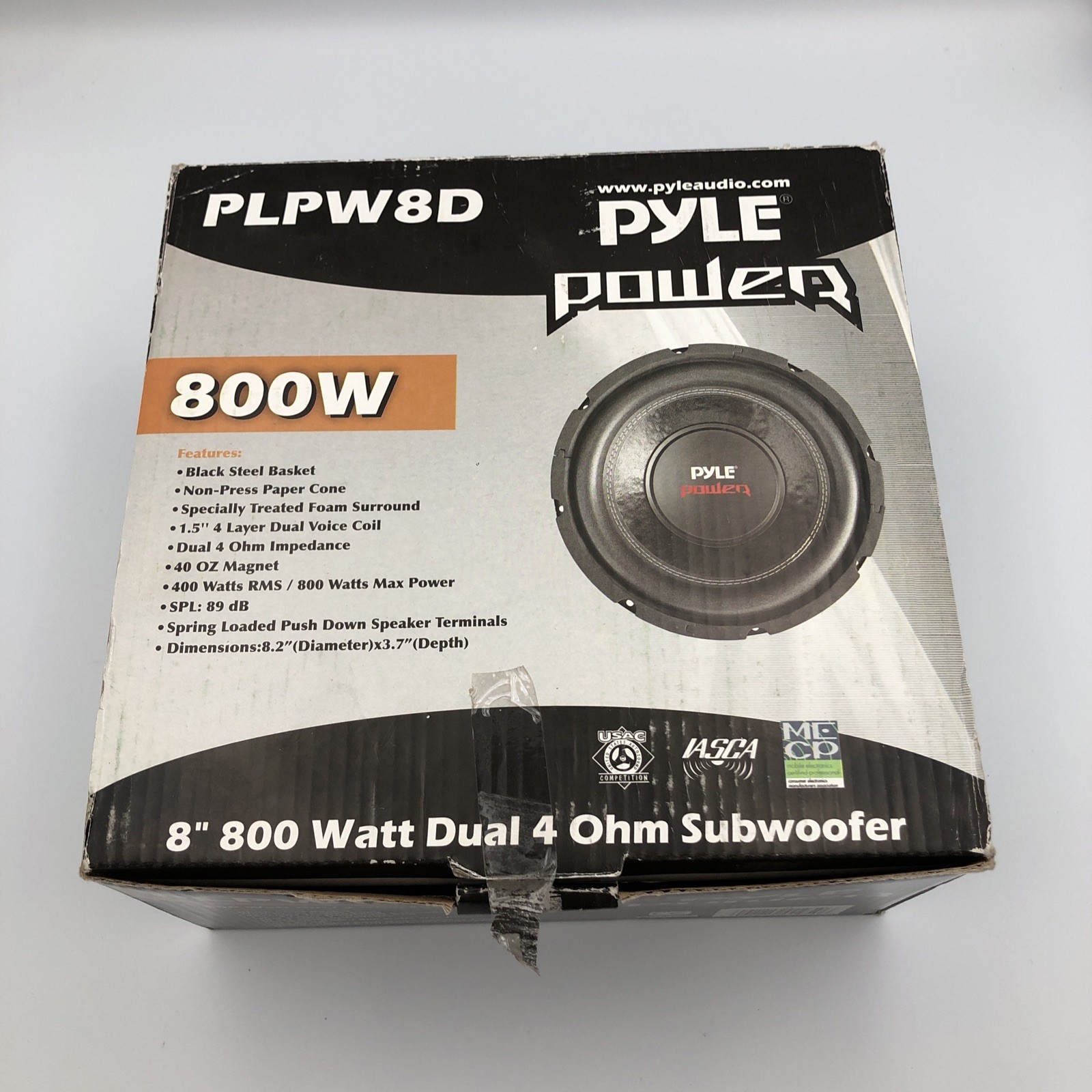 Pyle PLPW8D Power 8" 800 Watt DVC Subwoofer