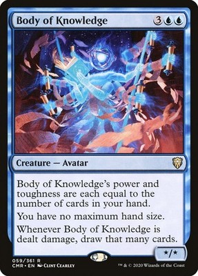 + Body of Knowledge near mint englisch Commander Rare MtG Magic the Gathering +