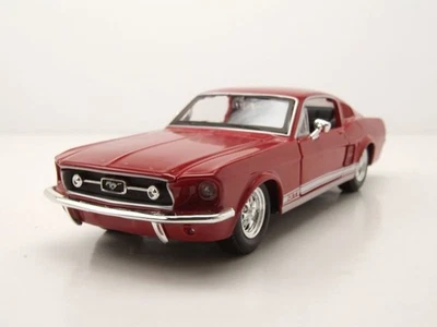 Ford Mustang GT 1967 rot Modellauto 1:24 Maisto - Bild 1 von 4