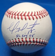 GEOVANY SOTO NL ROY 08 AUTOGRAPHED OMLB BASEBALL SCHWARTZ CERTIFIED