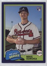 2018 Topps Archives 1981 Design Purple 90/175 Mike Soroka #287 12bz