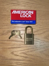 American Lock Brass Padlock ASL40NKARMVK-DG34823 | New in Box | USA Made