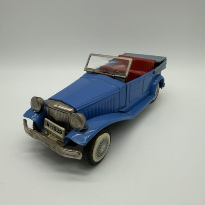 Cragstan Friction Tin Toy Car Model N-1929 Japan Vintage Collectible Blue