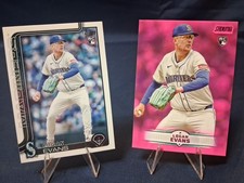 Logan Evans 2025 Topps Stadium Club RC Rookie Card #52 Pink Parallel Mariners