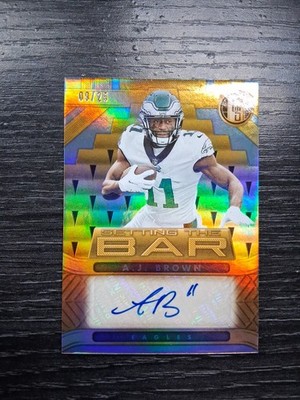 2022 Panini Absolute Signature Standouts A.J. Brown #SS-AJB Red /25 Autograph 