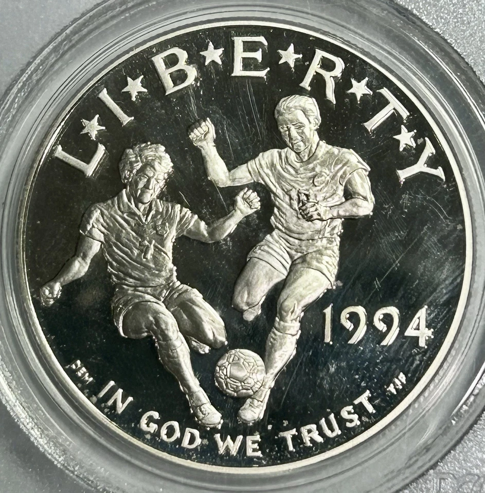 1994-S $1 World Cup Tournament Silver Dollar (PCGS PF70 DCAM) MT5379DE - Image 3 of 4