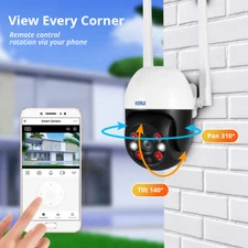 KERUI 5MP 8MP 4K PTZ WiFi IP Wireless Camera Tuya Smart Outdoor Home Security US